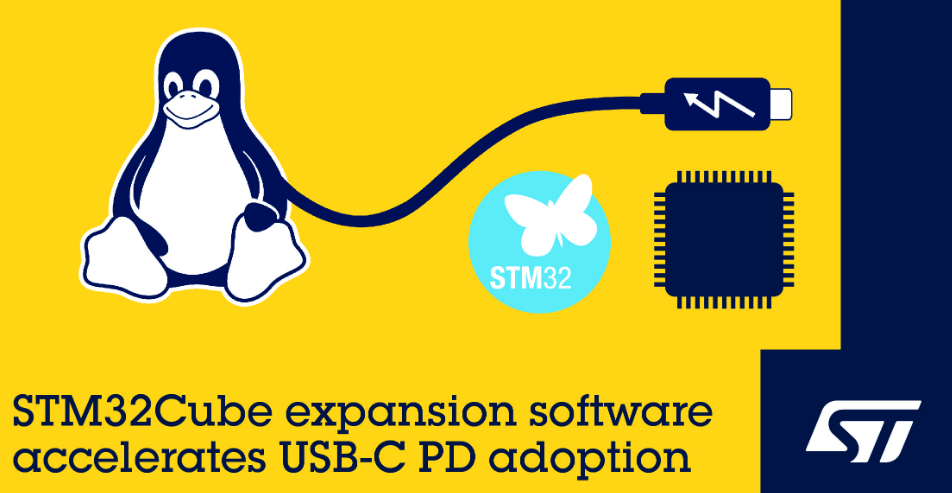 意法半导体STM32 USB PD MCU 现支持 UCSI 规范，加快Type-C供电广泛应用