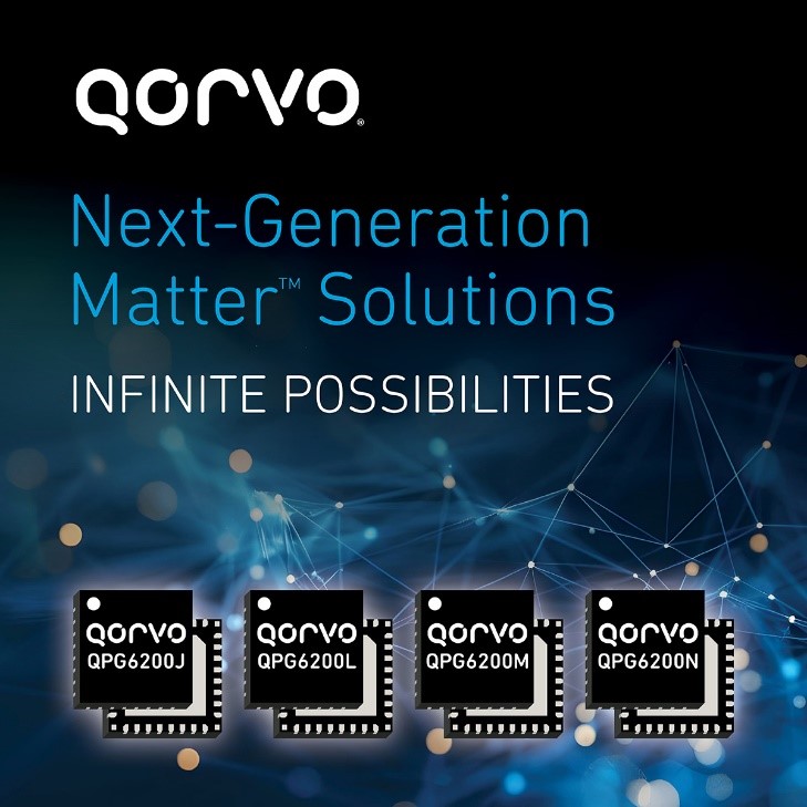 Qorvo推出全新QPG6200系列三款系统级芯片（SoC）正式量产