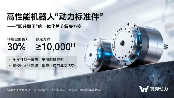 微悍动力推出HPD关节模组，破解高集成度设备的核心布线难题