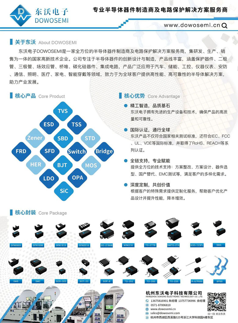 国产车规级TVS新突破：东沃国产TVS为汽车电子提供可靠替代方案